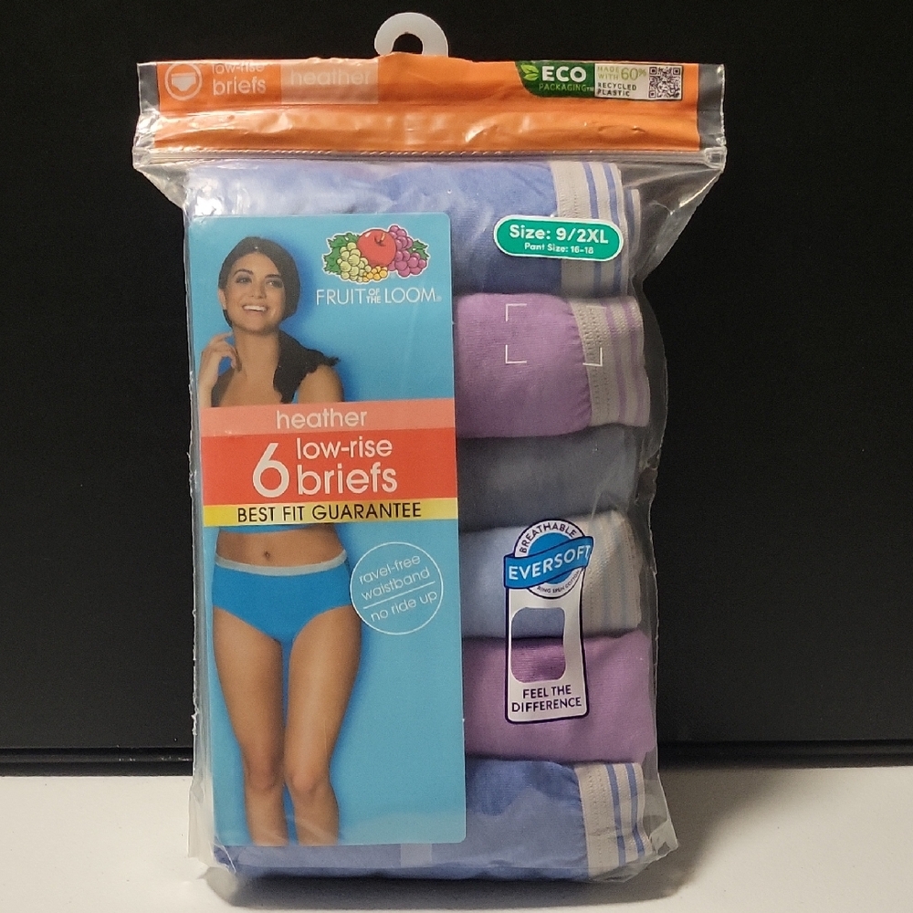 Fruit of the Loom Heather Low-Rise Briefs  B5